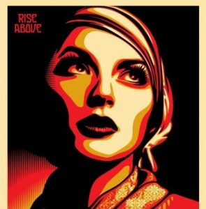 Shepard Fairey Rise Above Rebel 2011 60x45