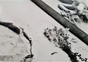Dettaglio di fotografia di Francesca Woodman da Victoria Miro