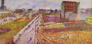 Officine a Porta Romana - Umberto Boccioni - 1910