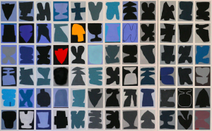108, Porte Inverno, dettaglio. 2018, tecnica mista su tela, 100x240