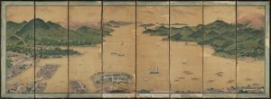 Kawahara Keiga ‘View of Deshima in Nagasaki Bay’