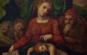 La Sacra famiglia rubata in Belgio (particolare)