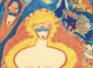 Aloïse Corbaz Brevario Grimani, 1950 ca (Detail) crayon on paper abcd / Bruno Decharme collection Photo © César Decharme
