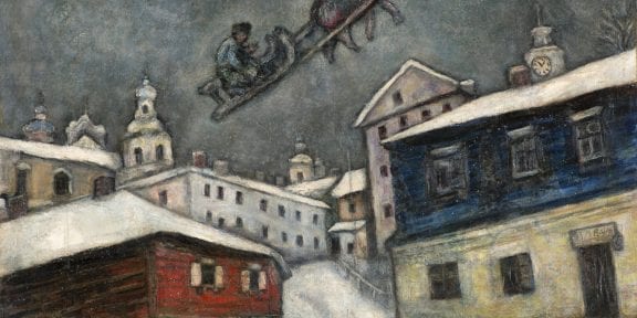 Russian village, Marc Chagall, Basilica della Pietrasanta, Napoli