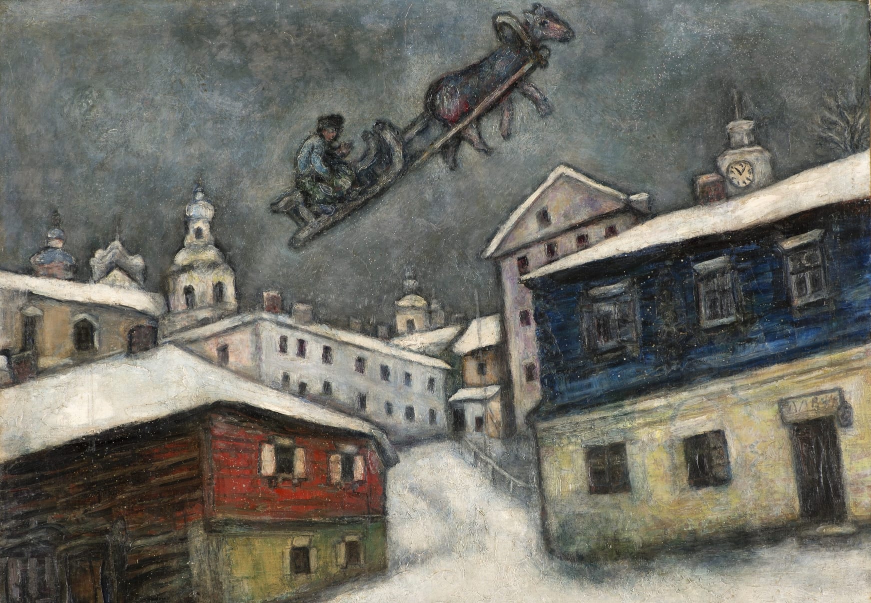 Marc Chagall vola sui cieli di Napoli. Immagini della grande mostra alla Basilica della Pietrasanta