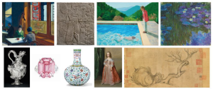 Edward Hopper, Chop Suey (1929, sold for: $91,875,000, New York); An Assyrian gypsum relief of a Winged Genius made for the palace of Ashurnasirpal II (circa 883-859 BC, sold for: $30,968,750, New York); David Hockney, Portrait of an Artist (Pool with Two Figures) (1972, sold for: $90,312,500, New York); Claude Monet, Nymphéas en fleur (1914-17, sold for: $84,687,500, New York); Su Shi, Wood and Rock (sold for: HK$463,600,000, Hong Kong); Sir Anthony van Dyck, Portrait of Princess Mary (sold for: £5,858,750, London); Doucai and Famille Rose ‘Anbaxian’ Vase (1736-1795, sold for HK$130,600,000, Hong Kong); The Winston Pink Legacy (sold for: CHF50,375,000, Geneva); and Adam Van Vianen, An exceptional Dutch Silver Ewer (1619, sold for: $5,375,000, New York).