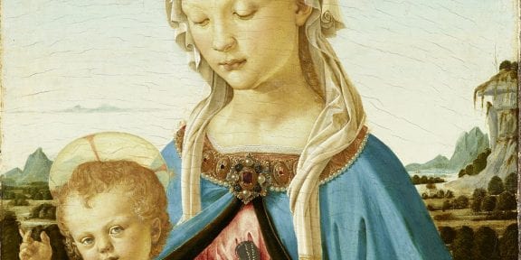 Andrea del Verrocchio, Madonna col Bambino, 1470 circa, Berlino, Gemäldegalerie, ©Staatliche Museen zu Berlin, Gemäldegalerie (particolare)
