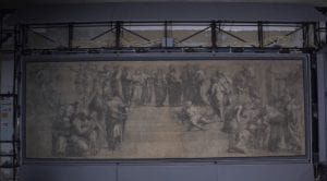 Il cartone preparatorio della Scuola di Atene di Raffaello, alla Biblioteca Ambrosiana