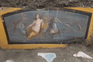 Affreschi che decoravano il bancone Immagine © Parco Archeologico Pompei