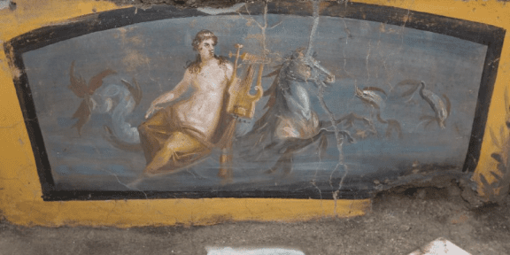 Affreschi che decoravano il bancone Immagine © Parco Archeologico Pompei