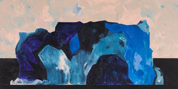 Harold Ancart Untitled (Iceberg) 2018 Pastello ad olio e matita su tela 205,7 x 287 x 5,7 cm Collezione Giancarlo e Danna Olgiati © 2019 Prolitteris, Zurich