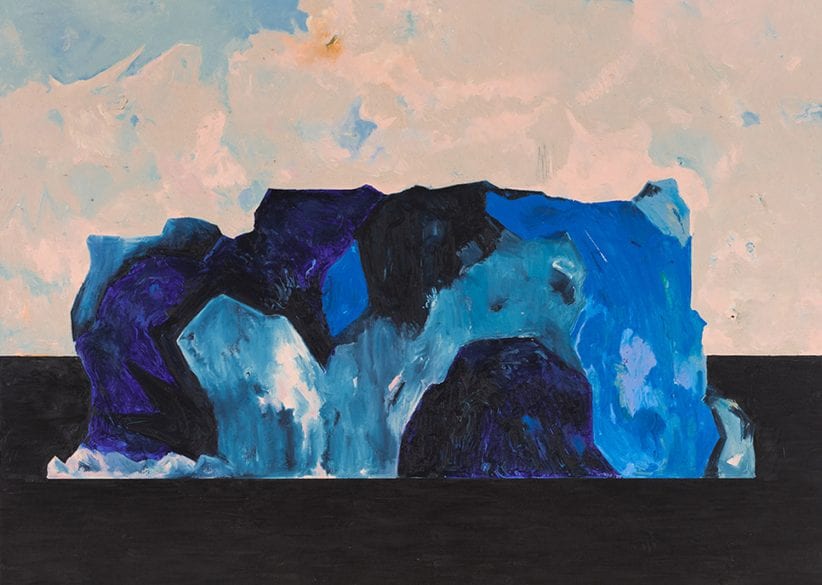 Harold Ancart Untitled (Iceberg) 2018 Pastello ad olio e matita su tela 205,7 x 287 x 5,7 cm Collezione Giancarlo e Danna Olgiati © 2019 Prolitteris, Zurich