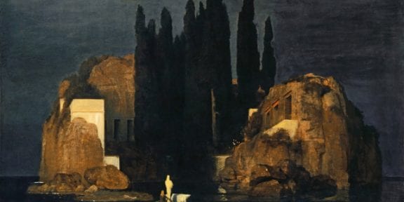Arnold Böcklin; Die Toteninsel (Erste Fassung); 1880