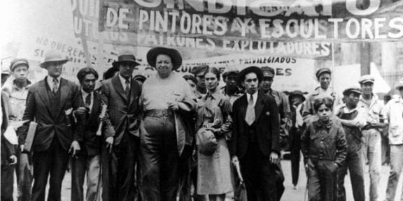 Frida Kahlo e Diego Rivera alla manifestazione del primo maggio, Tina Modotti Jesi 2019