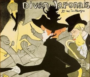 Henri de Toulouse-Lautrec Divan Japonais 1893 litografia a colori, 80,8x60,8 cm © Herakleidon Museum, Athens Greece