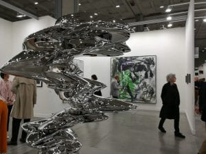 Miart 2019, Tony Cragg e Emilio Vedova da Galerie Thaddaeus Ropac. Foto Artslife, Davide Landoni