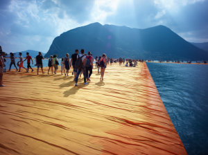 CHRISTO – WALKING ON WATER Il documentario sulla realizzazione della grande opera sul lago d’Iseo