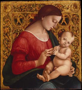 Luca Signorelli, Madonna col Bambino, 1505-1507, olio e tempera su tavola, New York, Metropolitan Museum of Art