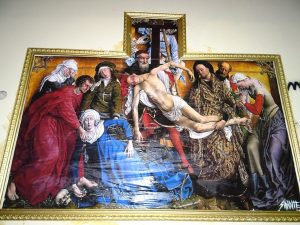 Deposizione con il volto di Stefano Cucchi al posto di Cristo