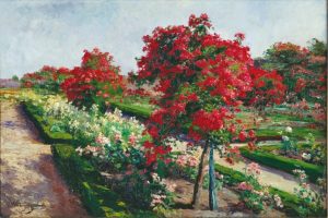 Olga Wisinger-Florian, Giardino di rose a Grafenegg, 1904 © Collezione Eisenberger, Vienna. Photo Vera Eisenberger KG, Vienna