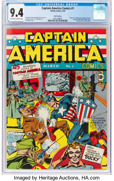 Oltre 900 mila dollari per un fumetto di Captain America in asta