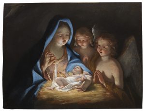 Giovanni Lanfranco, Madonna con Bambino e due angeli