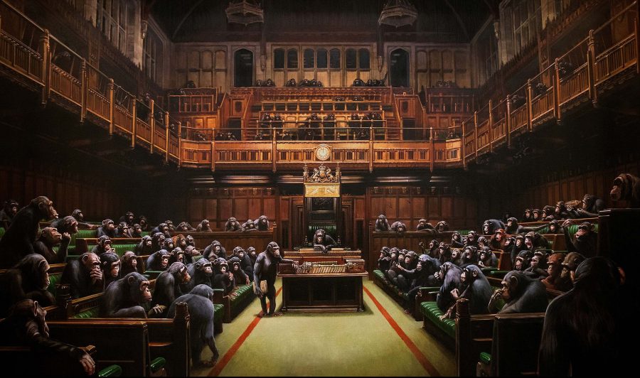 scimmie-in-parlamento-banksy-verso-il-record-in-asta-con-devolved