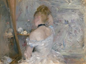 Berthe Morisot, Femme à sa toilette, 1875-1880. The Art Institute of Chicago