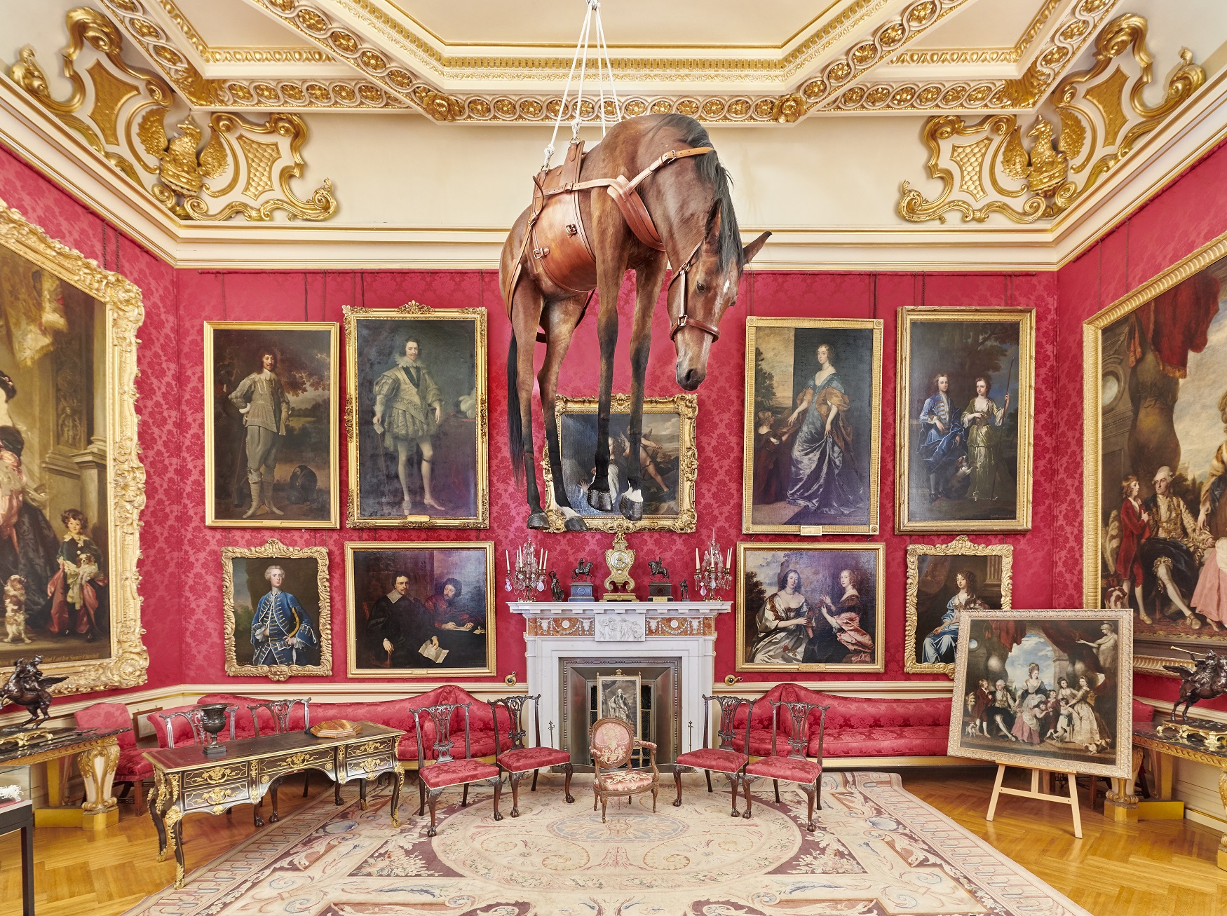 Installation view, Novecento, Victory is Not an Option, Maurizio Cattelan at Blenheim Palace, 2019, photo by Tom Lindboe, courtesy of Blenheim Art Foundation