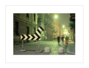 “Operazione Zebra”, 1989/2014.stampa su carta baritata, cm 40x59 con passepartout fotografico cm 55x74. Questa piccola tiratura fotografica è stata realizzata per i 25 anni di “Operazione Zebra”. Edizione di tre + una prova d’artista. Foto 03-04-05 – “Ritratti di fine millennio”,1996. Serigrafia su pannello di legno smaltato, stampa fotografica montata su alluminio, cm 80x70
