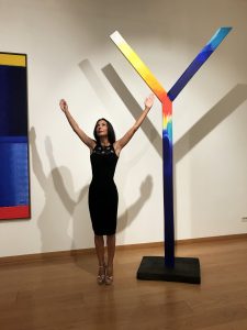 #SELFIEADARTE “Y” #HeinzMack Color Sculpture 1991 #TheBreathOfLight @CortesiGallery #Milano @CleliaPatella