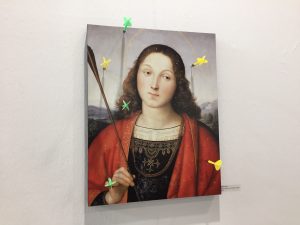 Il San Sebastiano-bersaglio di Mario Cresci alla galleria Materia, ArtVerona 2019