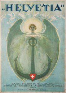 Manifesto di Boccioni per compagnia svizzera Helvetia