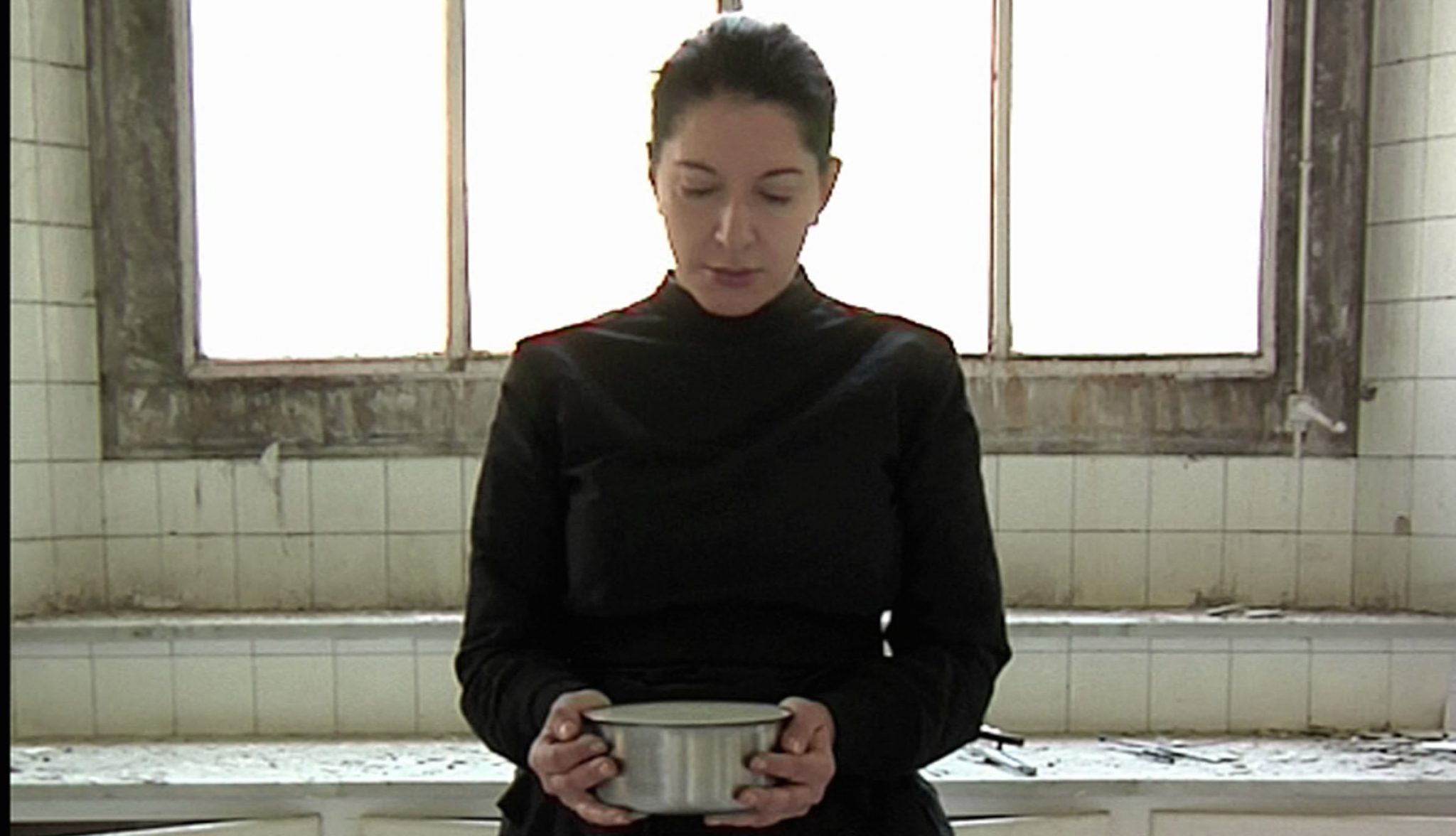 Marina Abramović, Carrying the Milk, From the series The Kitchen, Homage to Saint Therese, video installation, color, 2009 © Marina Abramović Courtesy of the Marina Abramović Archives