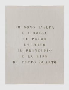 Ritratto di Dio, Vincenzo Agnetti, 1970