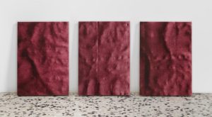 Frottage_Madonna delle rocce, Linda Carrara, 2019, trittico