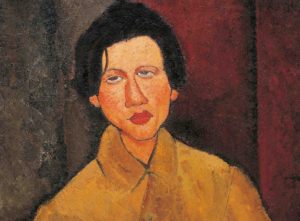 Modigliani, Ritratto di Chaïm Soutine (dettaglio), 1916