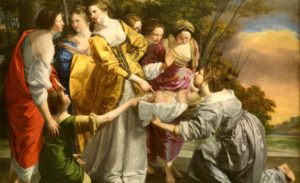 Particolare de Il ritrovamento di Mosè (1630), di Orazio Gentileschi