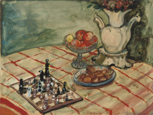 Abraham Mintchine, Still life with chess-board