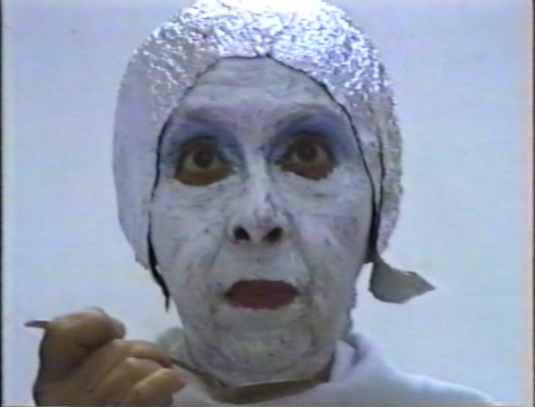 4) Geta Bratescu Earthcake 1992 VHS video cassette transferred onto DVD, 4:3, 7:05 min, colour, stereo sound camera: Alexandru Solomon Courtesy of The Estate of Geta Brătescu, Hauser & Wirth and Ivan Gallery Bucharest