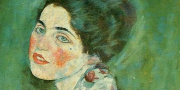 Particolare del Ritratto di Signora di Gustav Klimt