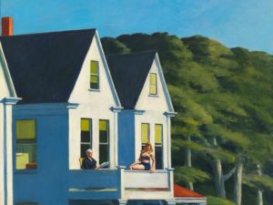 Edward Hopper, Second story sunlight, 1960 / Autore: Whitney Museum of American Art / Detentore del copyright: © © Heirs of Josephine Hopper / 2019, ProLitteris, Zürich - © 2019. Digital image Whitney Museum of American Art / Licensed by Scala