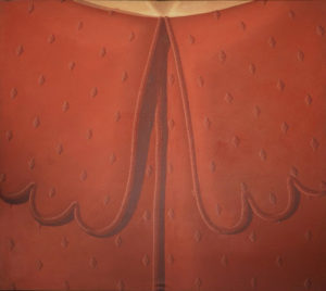 Domenico Gnoli, Colletto Rosso (1969). Collezione Privata, Roma. Courtesy Peggy Guggenheim Collection e SIAE.