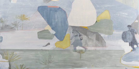 Federica Giulianini, Sachalin, 120x80 cm, tecnica mista su lino, 2018