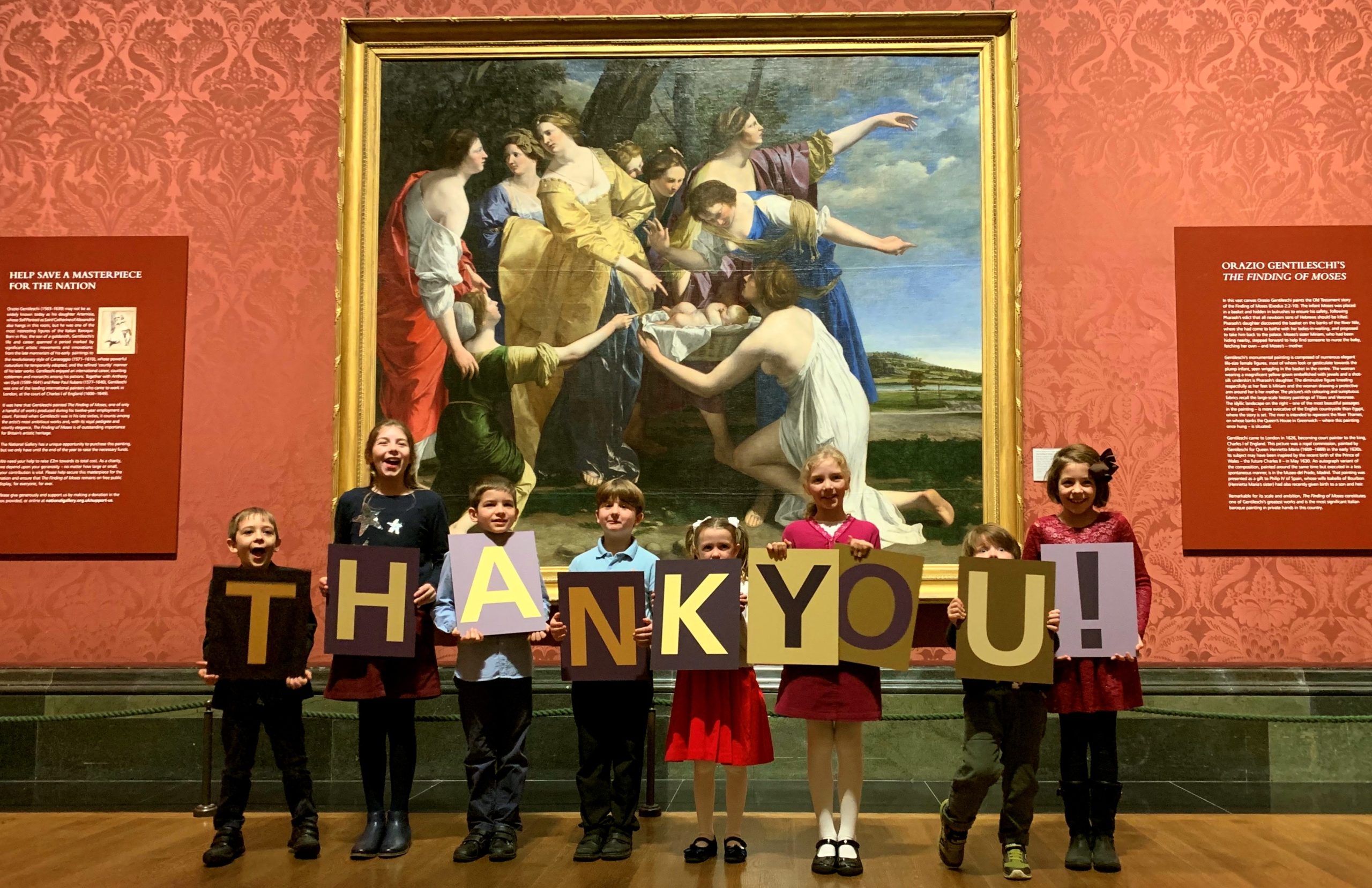 Thank You! Grazie alle offerte la National Gallery acquisisce Il ritrovamento di Mosè di Orazio Gentileschi