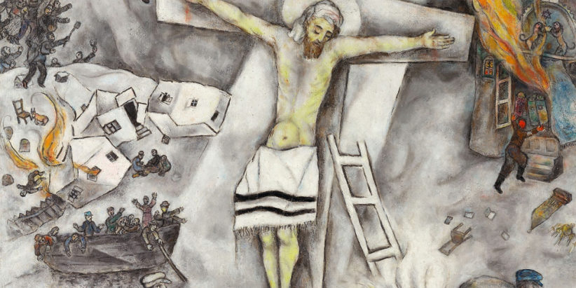 Marc Chagall, Crocifissione bianca (dettaglio)