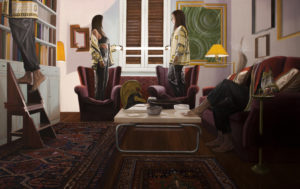 Dario Maglionico, Reificazione #63, oil on canvas, 120 x190 cm, 2020.
