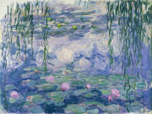 Claude Monet (1840-1926), Nymphéas, vers 1916-1919. Huile sur toile, 150x197 cm. Paris, musée Marmottan Monet, legs Michel Monet, 1966. © Musée Marmottan Monet, Paris / Bridgeman Images
