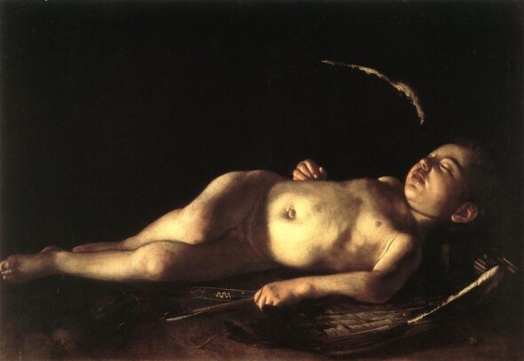 Caravaggio, Amorino dormiente, 1608-1609