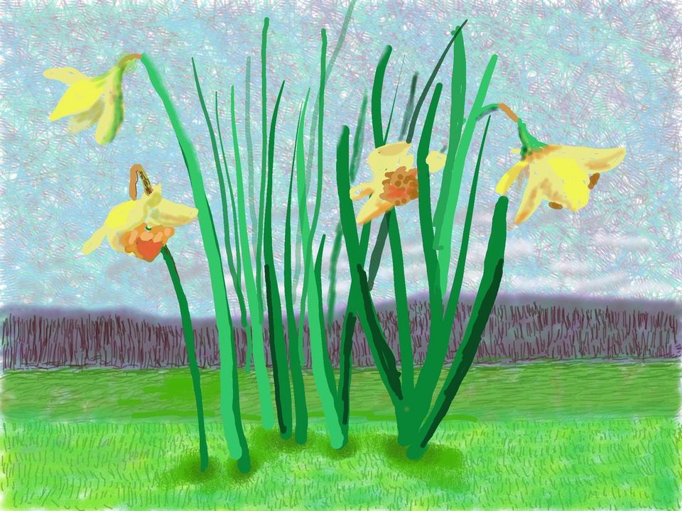 Un messaggio da David Hockney: ‘Do remember they can’t cancel the spring’